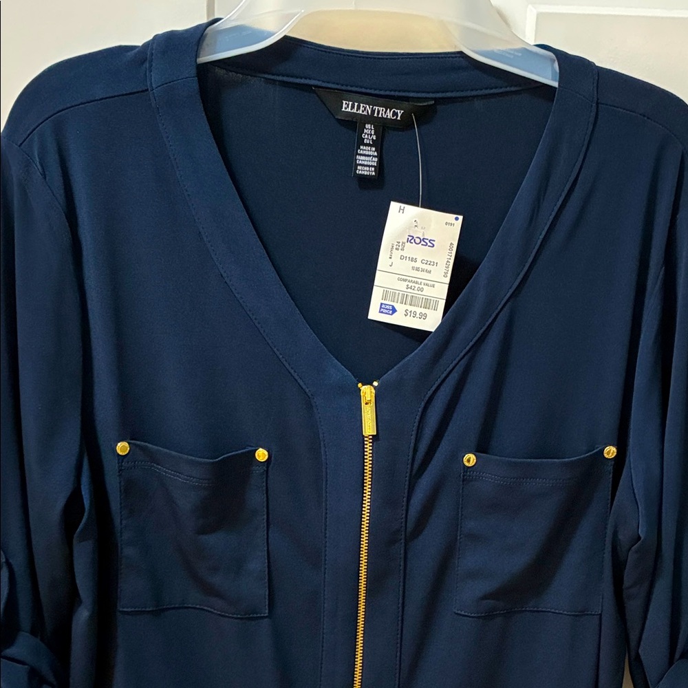 Ellen Tracy Navy Garment